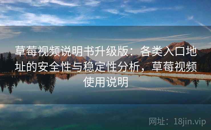 草莓视频说明书升级版：各类入口地址的安全性与稳定性分析，草莓视频使用说明