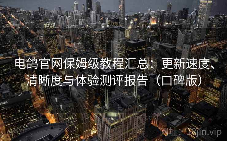 电鸽官网保姆级教程汇总：更新速度、清晰度与体验测评报告（口碑版）