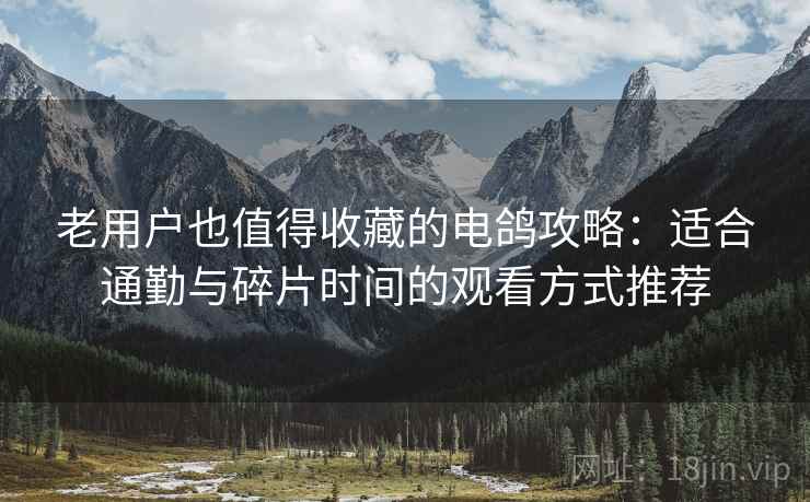 老用户也值得收藏的电鸽攻略：适合通勤与碎片时间的观看方式推荐